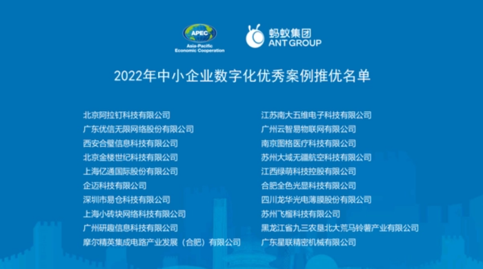 “2022年中小企业数字化优秀案例推优企业名单”公布  第1张
