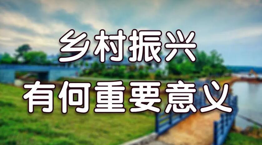 乡村振兴有何重要意义，如何开展乡村振兴工作  第1张